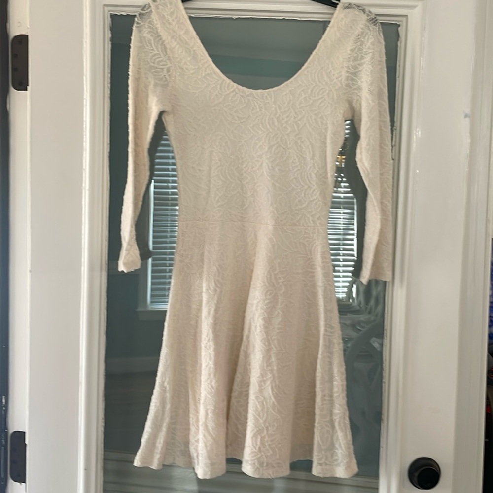 Abercrombie & Fitch girls creme dress size small